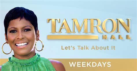 tameron hall show|tamron hall show yesterday.